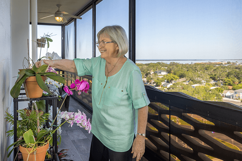 ML Resident On Porch